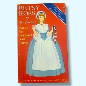 Betsy Ross Paper Dolls Box Set Platt & Munk 1950s Uncut Historic Costumes
